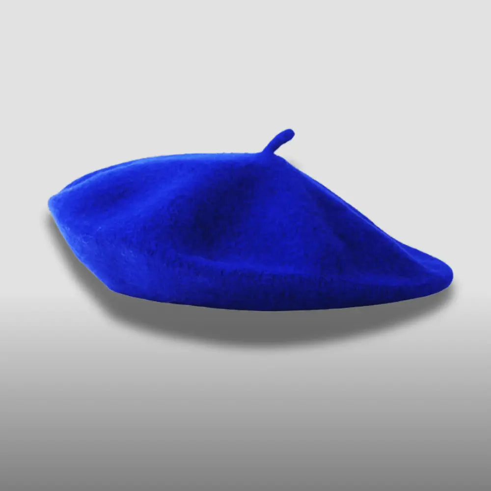 Royal blue beret from the French Beret collection for stylish headwear.