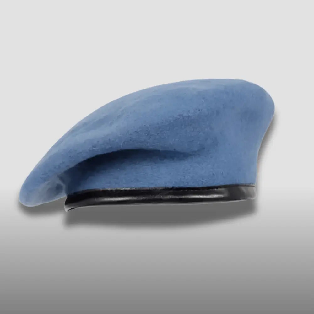 Light blue beret with black trim from the Ranger Beret collection