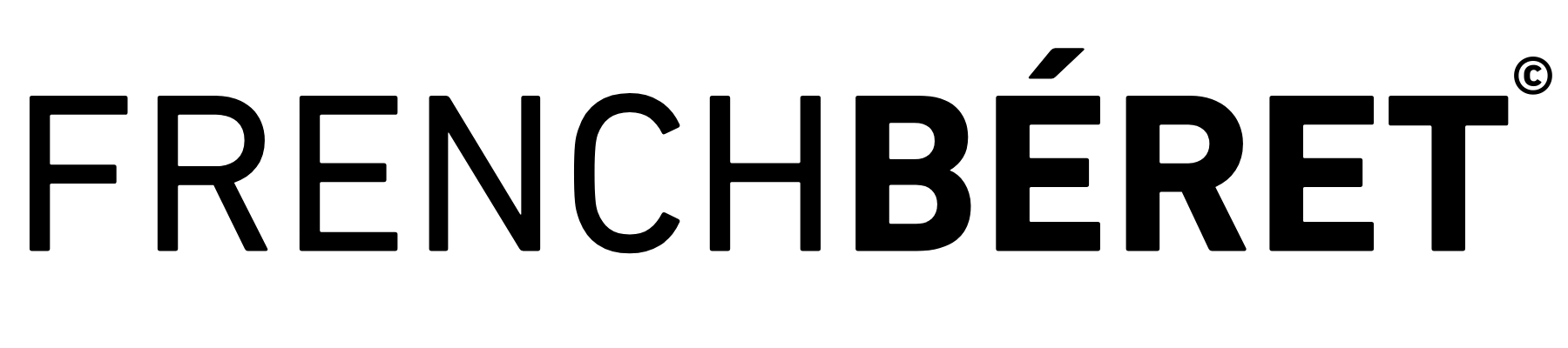 “FRENCHBÉRET®” in bold, uppercase black letters with an acute accent over the second “E” and a registered trademark symbol on a transparent background.
