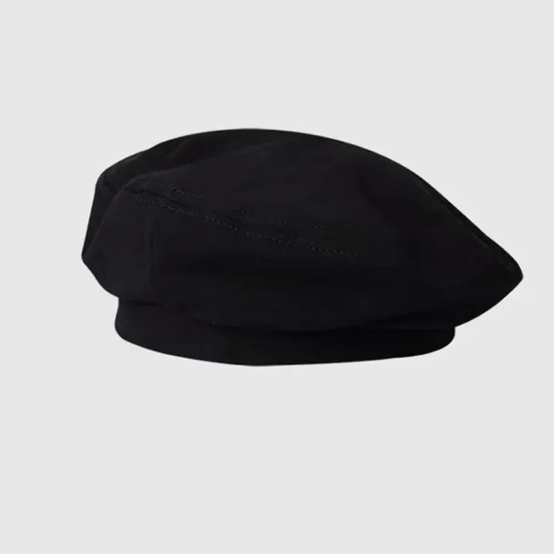 Black wool beret.
