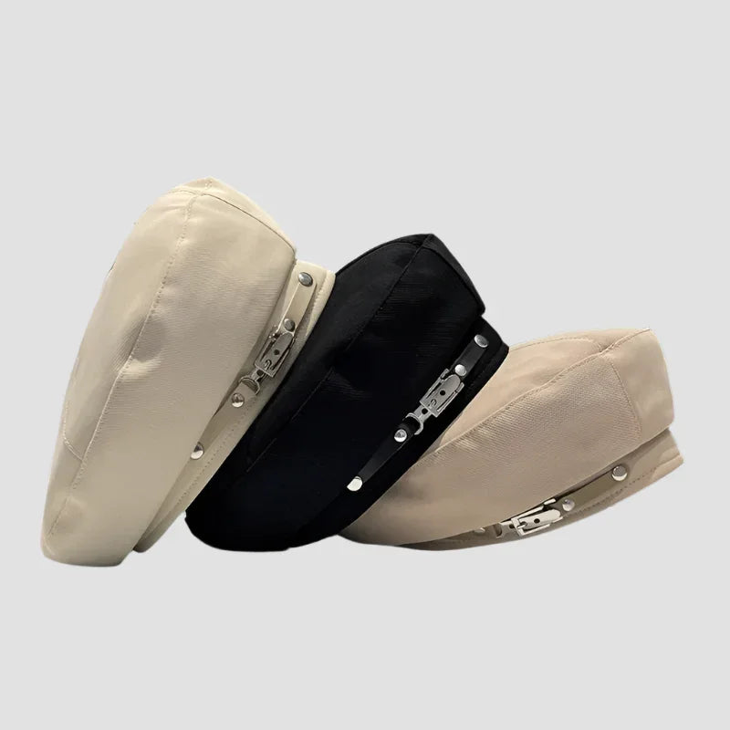 Three beret hats.