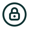 Lock icon safe and secure payments