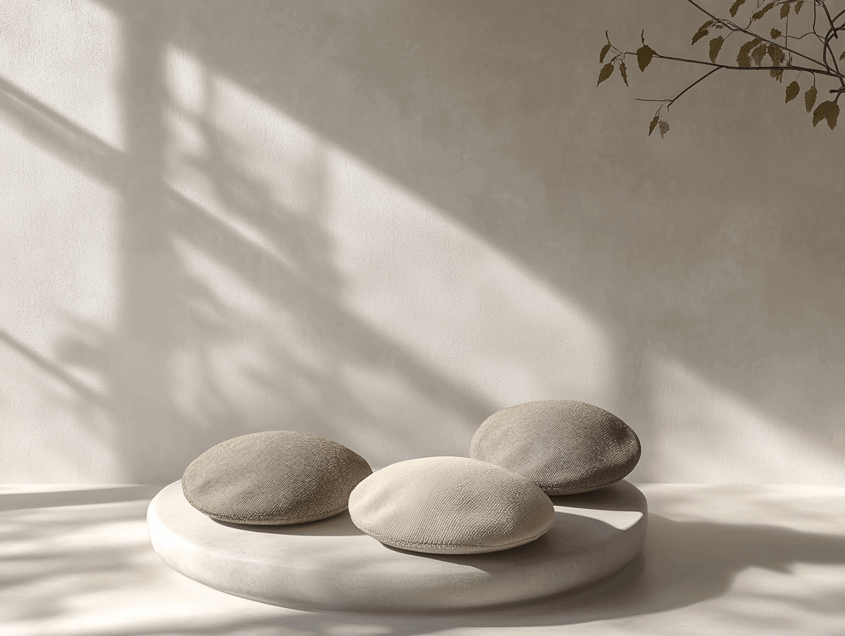 A refined, ultra-realistic photograph featuring premium wool berets in a minimalist setting, emphasizing their timeless appeal and cultural heritage.