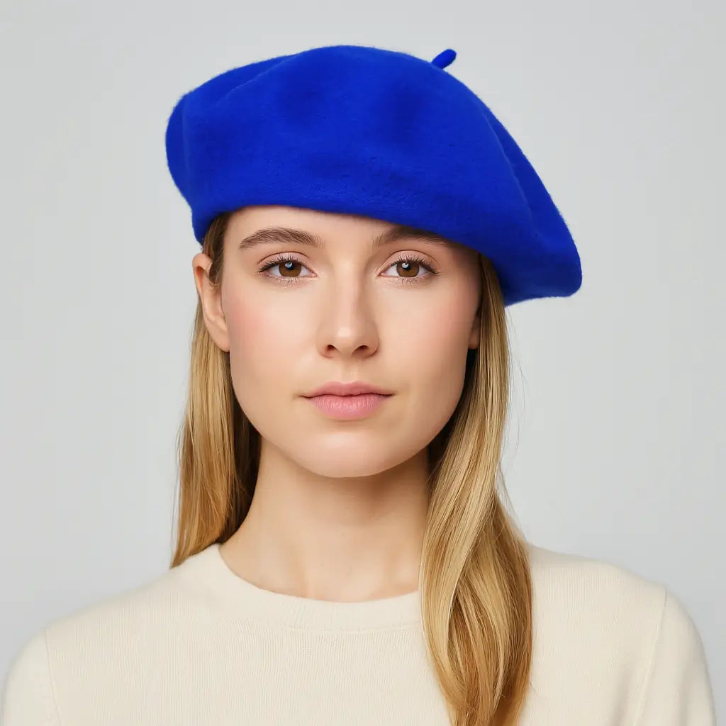 Blue French Beret