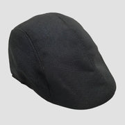 Black flat cap.