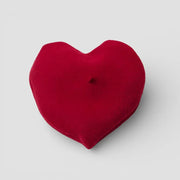 Heart shaped beret with plush deep red velvet cushion