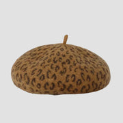 Leopard print beret.
