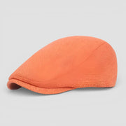 Orange corduroy flat cap from Orange Beret Cap product