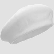 White wool beret.